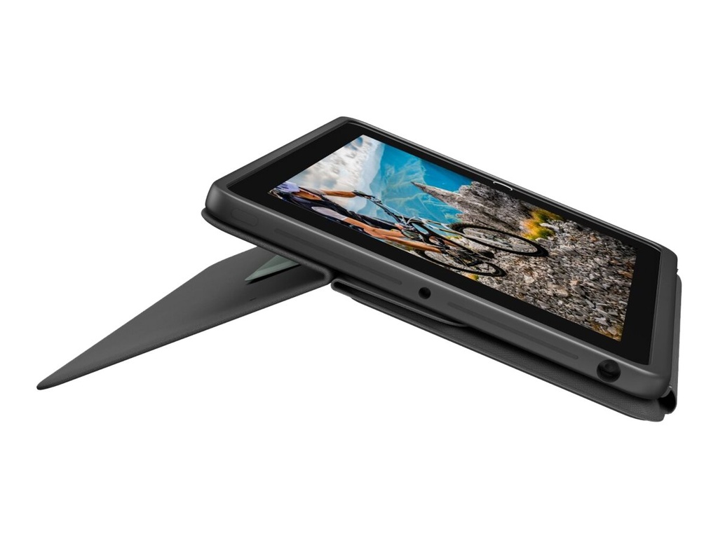 Logitech Rugged Folio - Tastatur und Foliohülle - Apple Smart connector - QWERTZ - Schweizerisch - Graphite - für Apple 10.9-inch iPad (10. Generation) - Image 2