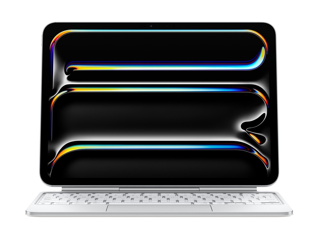 Apple Magic Keyboard - Tastatur und Foliohülle - mit Trackpad - hinterleuchtet - Apple Smart connector - QWERTY - Ukrainisch - weiß - für 11-inch iPad Pro (M4, M5) - Image 4