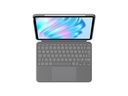 Logitech Combo Touch - Tastatur und Foliohülle - mit Trackpad - hintergrundbeleuchtet - Apple Smart connector - QWERTZ - Deutsch - Oxford Gray - für Apple 10.9-inch iPad Air (5. Generation) - Image 2