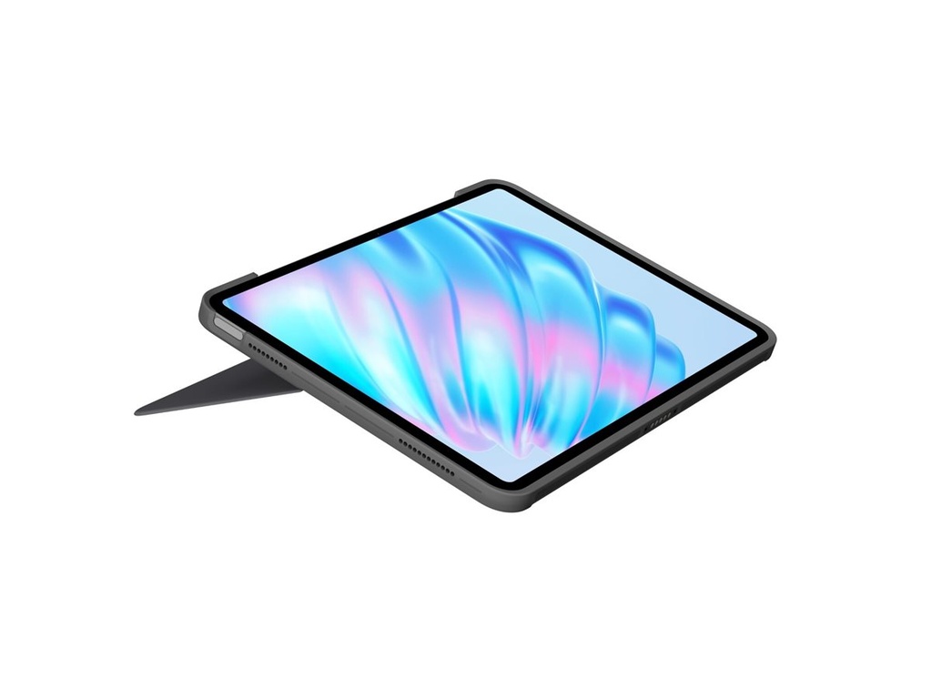 Logitech Combo Touch - Tastatur und Foliohülle - mit Trackpad - hintergrundbeleuchtet - Apple Smart connector - QWERTZ - Deutsch - Oxford Gray - für Apple 10.9-inch iPad Air (5. Generation) - Image 3