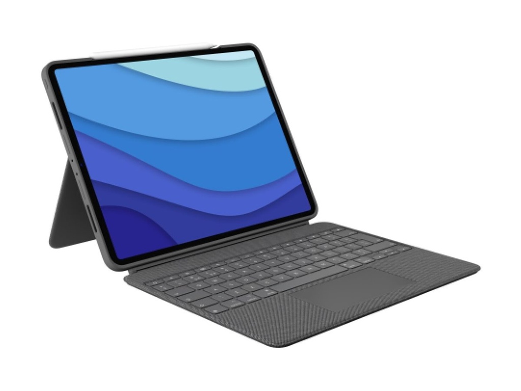 Logitech Combo Touch - Tastatur und Foliohülle - mit Trackpad - hinterleuchtet - Apple Smart connector - QWERTZ - Deutsch - Graphite - für Apple 13-inch iPad Pro (M4) - Image 4