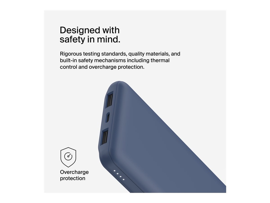 Belkin BoostCharge - Powerbank - 10000 mAh - 18 Watt - 3 Ausgabeanschlussstellen (USB-C, 2 x USB) - Image 4