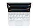 Apple Magic Keyboard - Tastatur und Foliohülle - mit Trackpad - hinterleuchtet - Apple Smart connector - QWERTY - Ukrainisch - weiß - für 11-inch iPad Pro (M4, M5)
