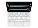 Apple Magic Keyboard - Tastatur und Foliohülle - mit Trackpad - hinterleuchtet - Apple Smart connector - weiß - für 11-inch iPad Pro (M4, M5)