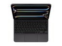 Apple Magic Keyboard - Tastatur und Foliohülle - mit Trackpad - hinterleuchtet - Apple Smart connector - QWERTY - Ukrainisch - Schwarz - für 11-inch iPad Pro (M4, M5)