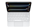 Apple Magic Keyboard - Tastatur und Foliohülle - mit Trackpad - hinterleuchtet - Apple Smart connector - QWERTY - Niederländisch - weiß - für 11-inch iPad Pro (M4, M5)