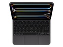 Apple Magic Keyboard - Tastatur und Foliohülle - mit Trackpad - hinterleuchtet - Apple Smart connector - QWERTY - Niederländisch - Schwarz - für 11-inch iPad Pro (M4, M5)