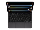 Apple Magic Keyboard - Tastatur und Foliohülle - mit Trackpad - hinterleuchtet - Apple Smart connector - QWERTY - Russisch - Schwarz - für 11-inch iPad Pro (M4, M5)