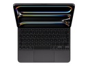 Apple Magic Keyboard - Tastatur und Foliohülle - mit Trackpad - hinterleuchtet - Apple Smart connector - QWERTY - Spanisch - Schwarz - für 11-inch iPad Pro (M4, M5)