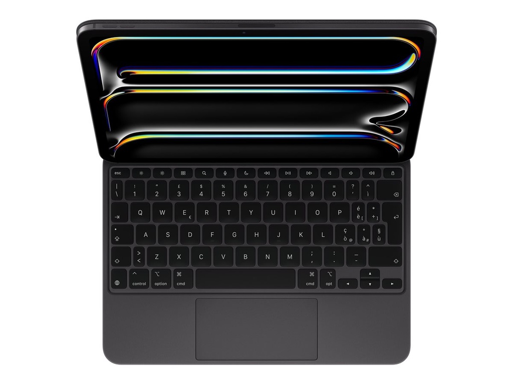 Apple Magic Keyboard - Tastatur und Foliohülle - mit Trackpad - hinterleuchtet - Apple Smart connector - QWERTY - Italienisch - Schwarz - für 11-inch iPad Pro (M4, M5)