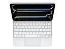 Apple Magic Keyboard - Tastatur und Foliohülle - mit Trackpad - hinterleuchtet - Apple Smart connector - QWERTY - USA - weiß - für 11-inch iPad Pro (M4, M5)