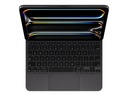 Apple Magic Keyboard - Tastatur und Foliohülle - mit Trackpad - hinterleuchtet - Apple Smart connector - QWERTY - USA - Schwarz - für 11-inch iPad Pro (M4, M5)