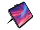 Logitech Combo Touch - Tastatur und Foliohülle - mit Trackpad - hintergrundbeleuchtet - Apple Smart Connector - QWERTZ - Deutsch - Oxford Grau - für Apple 10,9“ iPad (10. Generation)