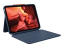 Logitech Rugged Combo 4 - Tastatur und Foliohülle - Apple Smart Connector - klassisches Blau - für Apple 10,9“ iPad (10. Generation)