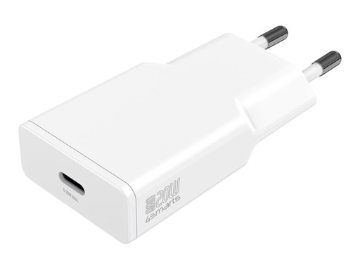 4smarts Netzteil - GaN, schlank - 20 Watt - 3 A - SCP, QC 2.0, QC 3.0, Apple 2.4A, AFC, Power Delivery 3.0 + PPS, HiSilicon Fast Charging (USB-C)