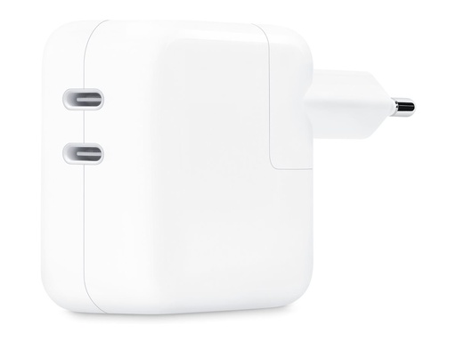 Apple Netzteil - 35 Watt - 2 Ausgabeanschlussstellen (USB-C)