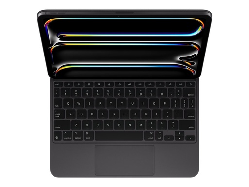 Apple Magic Keyboard - Tastatur und Foliohülle - mit Trackpad - hinterleuchtet - Apple Smart connector - QWERTY - USA - Schwarz - für 11-inch iPad Pro (M4, M5)